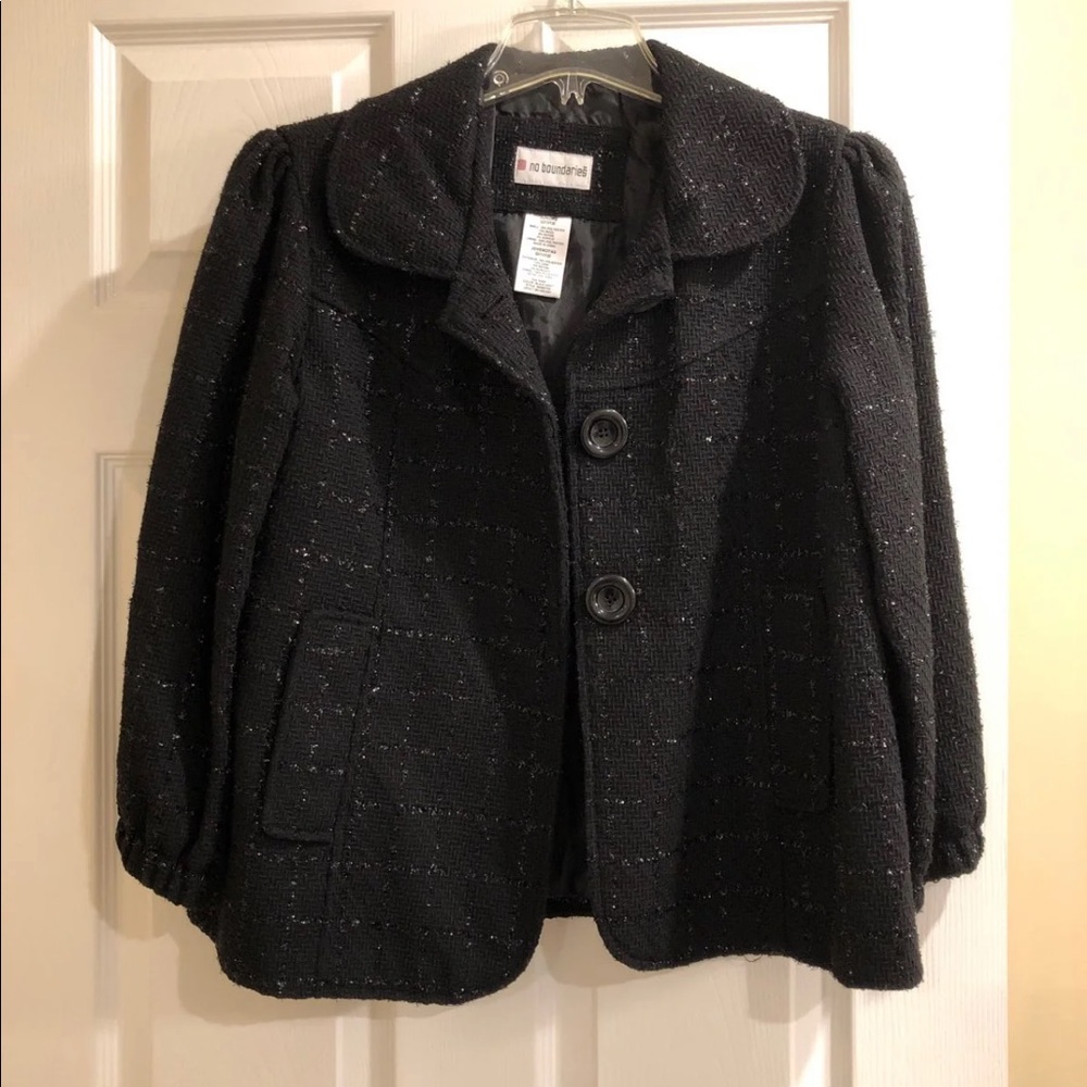 Vintage Type Ladies wool blend Black Jacket